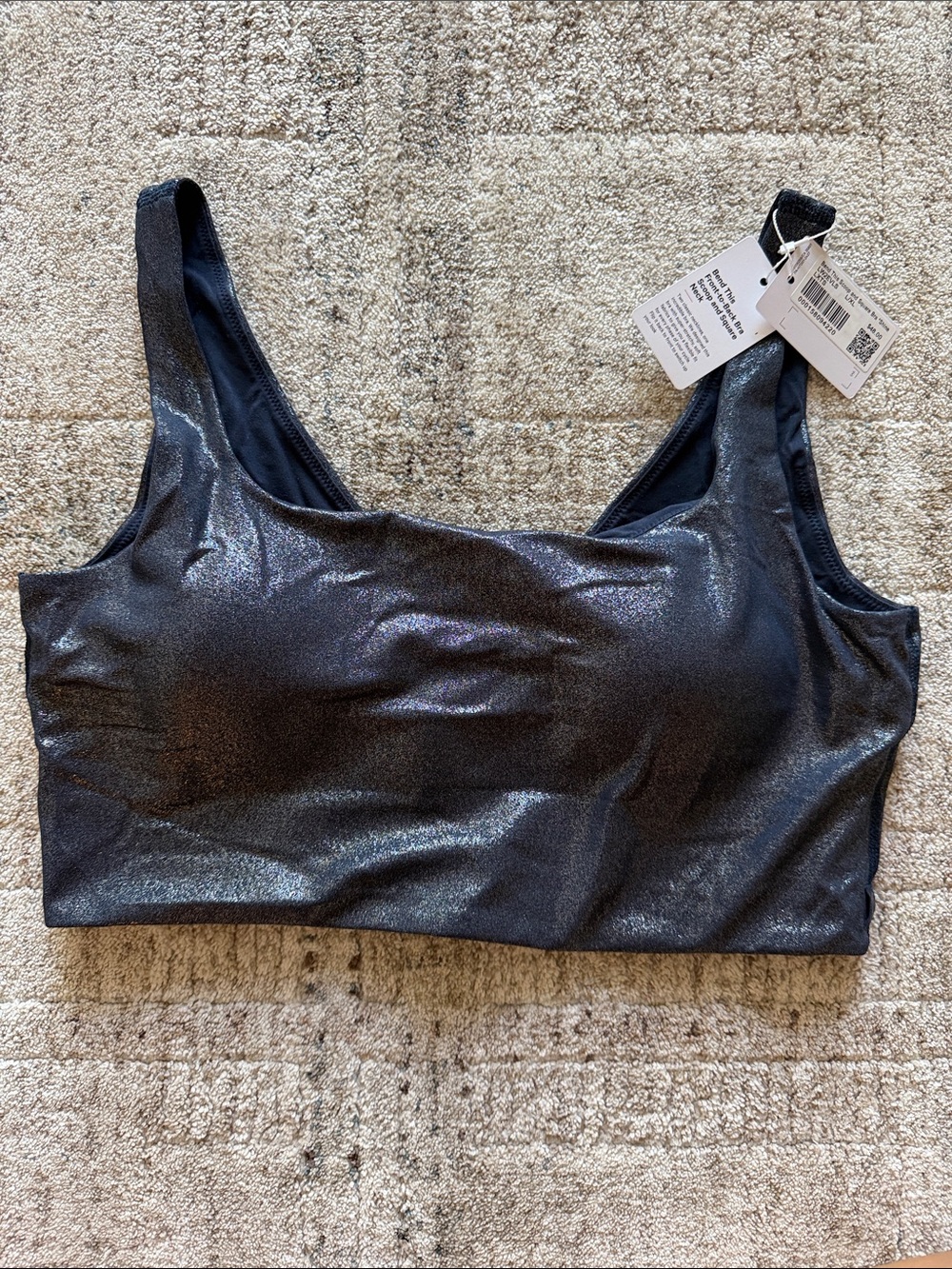 lululemon athletica Shimmery Blue Sports Bra